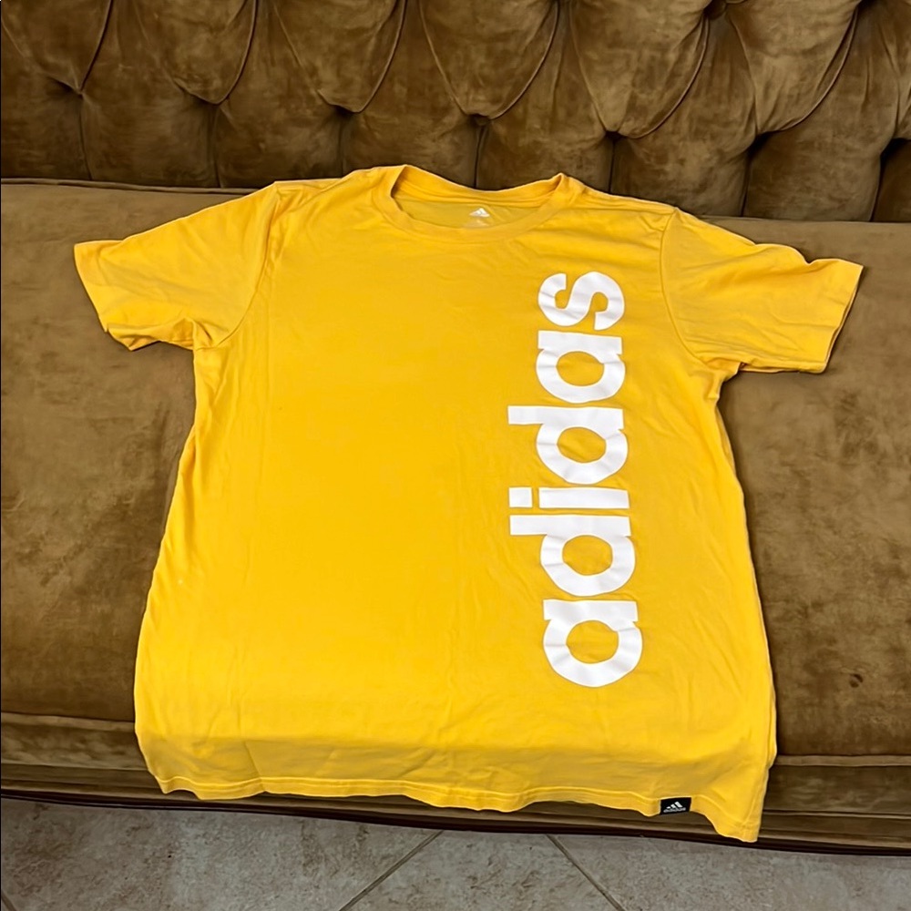 Adidas Yellow Short Sleeve Tee